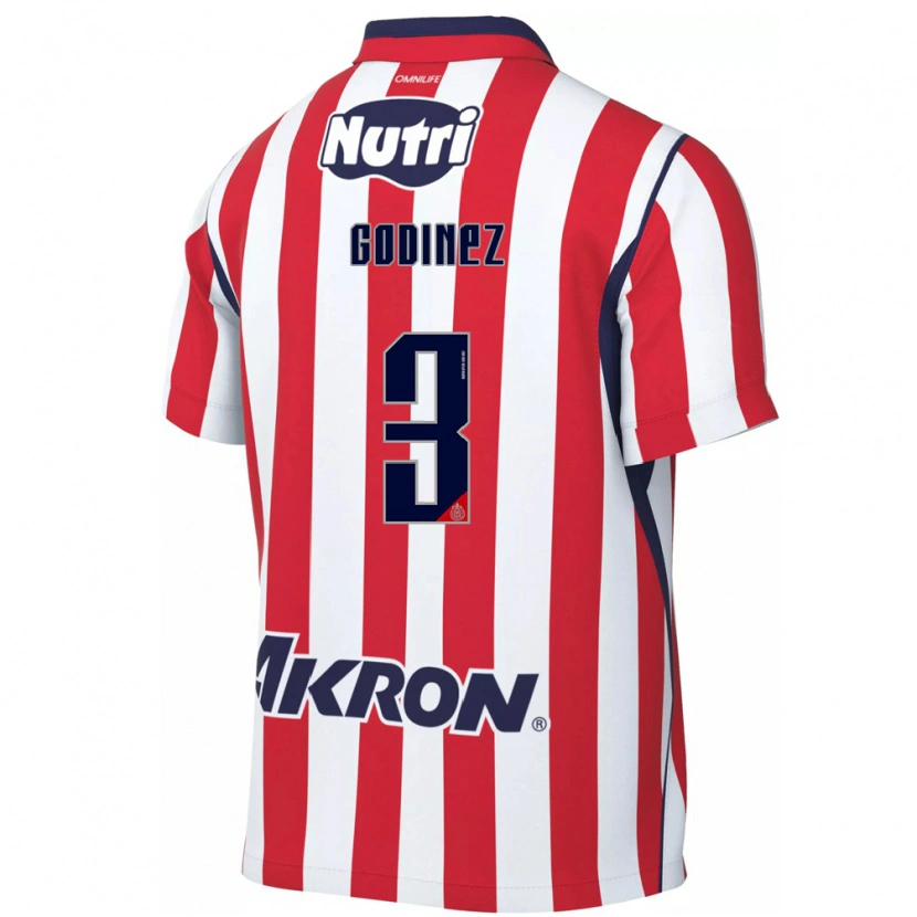 Danxen Mænd Damaris Godínez #3 Rød Hvid Hjemmebane Spillertrøjer 2026/27 Trøje T-Shirt