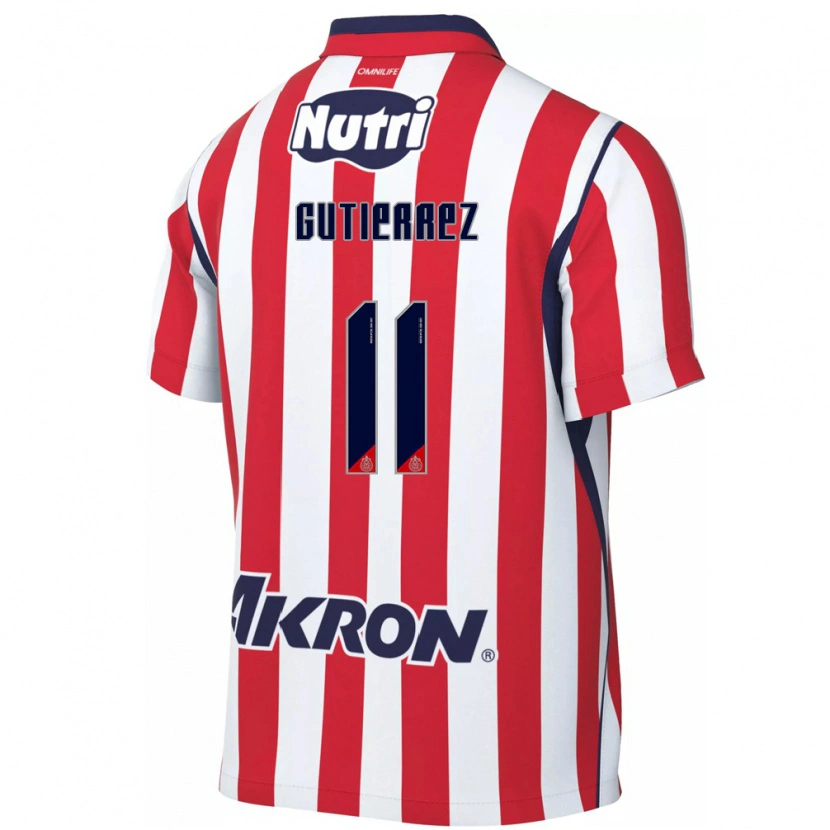 Danxen Mænd Brian Gutiérrez #11 Rød Hvid Hjemmebane Spillertrøjer 2026/27 Trøje T-Shirt
