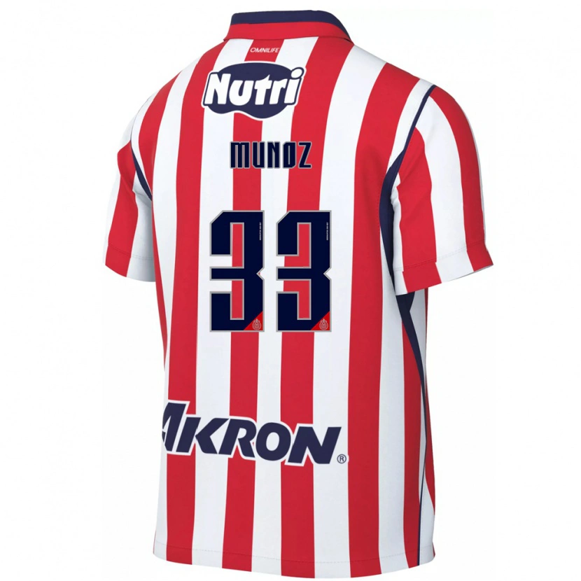 Danxen Mænd Zahid Muñoz #33 Rød Hvid Hjemmebane Spillertrøjer 2026/27 Trøje T-Shirt