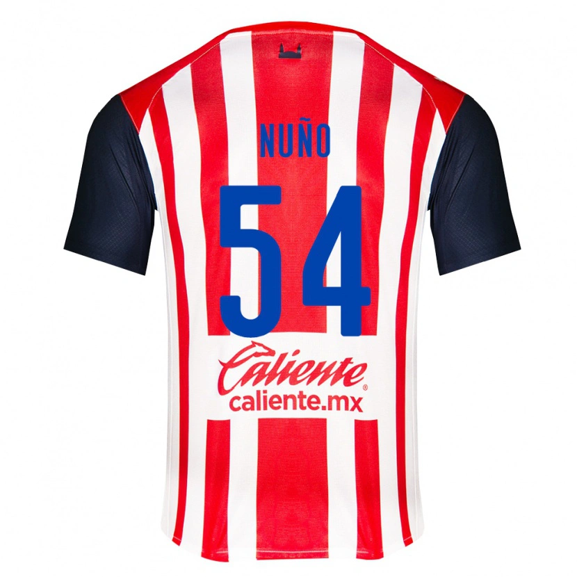Danxen Mænd Raúl Nuño #54 Rød Sort Hvid Hjemmebane Spillertrøjer 2026/27 Trøje T-Shirt