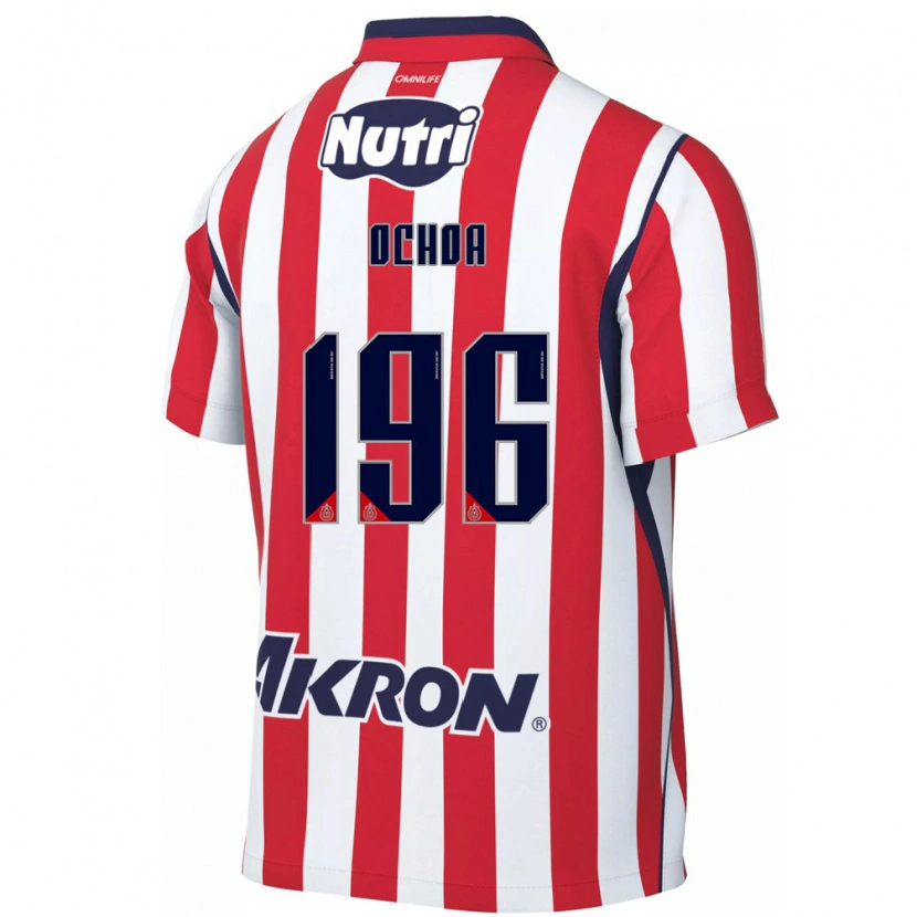 Danxen Mænd Eduardo Ochoa #196 Rød Hvid Hjemmebane Spillertrøjer 2026/27 Trøje T-Shirt
