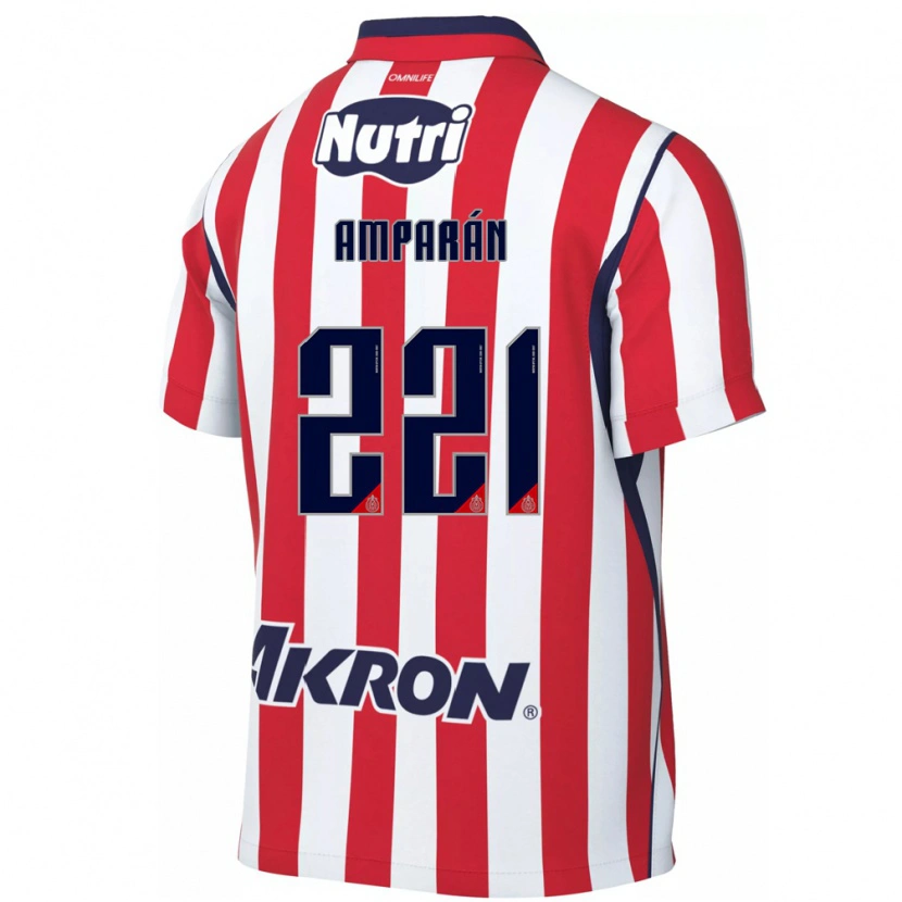 Danxen Mænd Christian Amparán #221 Rød Hvid Hjemmebane Spillertrøjer 2026/27 Trøje T-Shirt