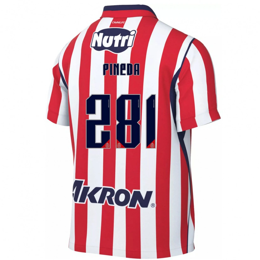 Danxen Mænd Xoel Pineda #281 Rød Hvid Hjemmebane Spillertrøjer 2026/27 Trøje T-Shirt