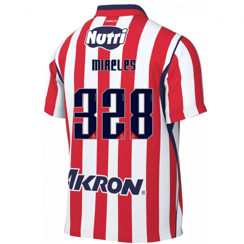 Danxen Mænd Ricardo Mireles #328 Rød Hvid Hjemmebane Spillertrøjer 2026/27 Trøje T-Shirt