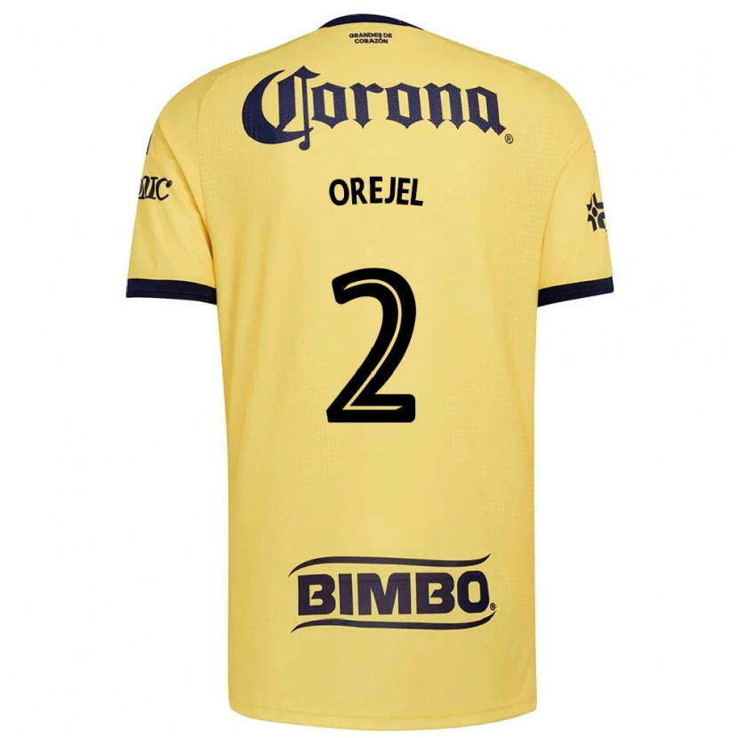 Danxen Mænd Jocelyn Orejel #2 Gul Rød Sort Hjemmebane Spillertrøjer 2026/27 Trøje T-Shirt
