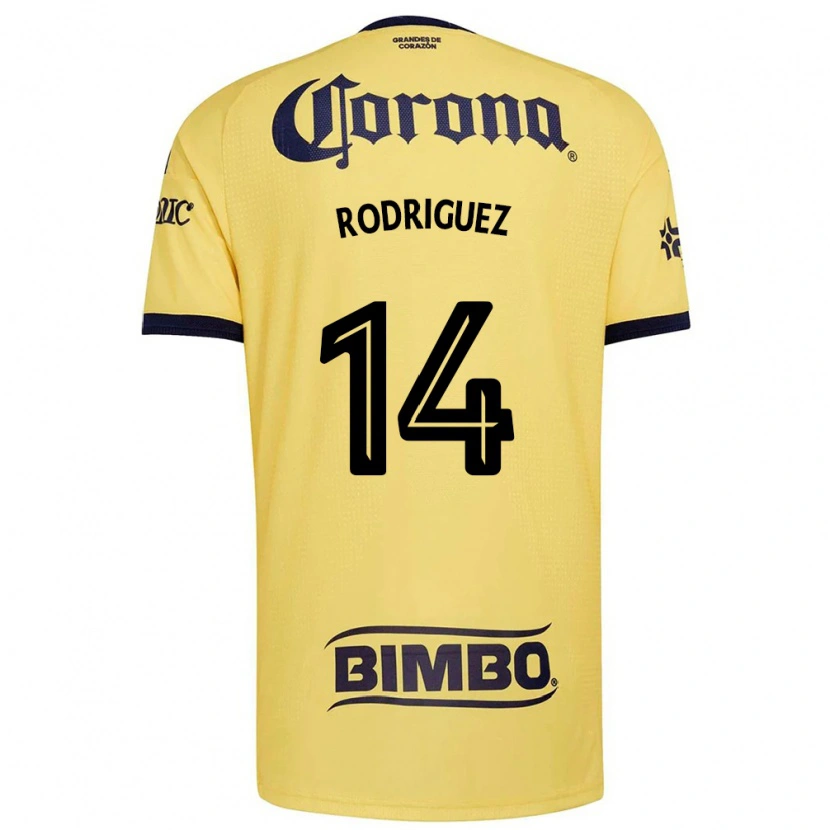 Danxen Mænd Monica Rodriguez #14 Gul Rød Sort Hjemmebane Spillertrøjer 2026/27 Trøje T-Shirt