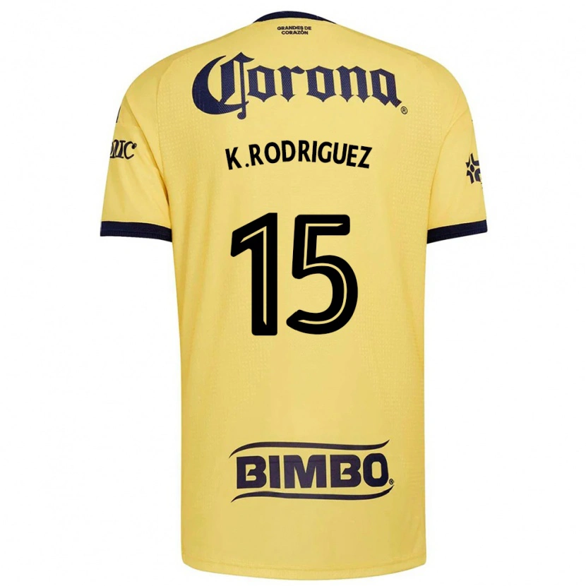Danxen Mænd Kimberly Rodriguez #15 Gul Rød Sort Hjemmebane Spillertrøjer 2026/27 Trøje T-Shirt
