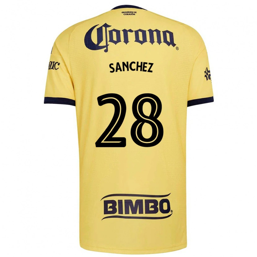 Danxen Mænd Érick Sánchez #28 Gul Rød Sort Hjemmebane Spillertrøjer 2026/27 Trøje T-Shirt