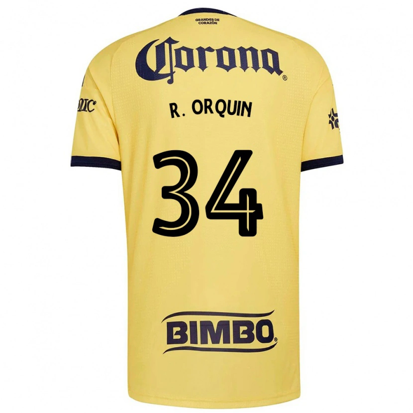Danxen Mænd Ralph Orquin #34 Gul Rød Sort Hjemmebane Spillertrøjer 2026/27 Trøje T-Shirt