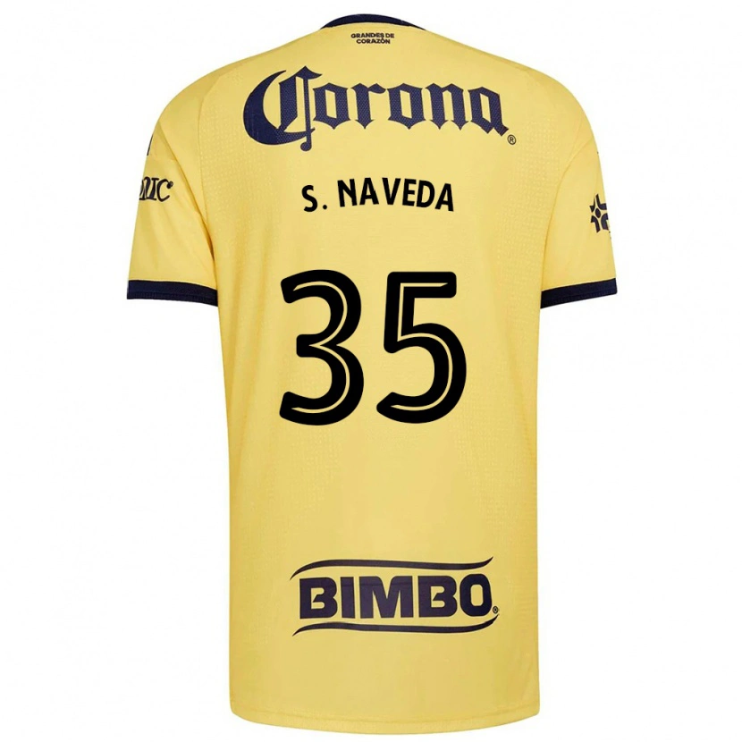 Danxen Mænd Santiago Naveda #35 Gul Rød Sort Hjemmebane Spillertrøjer 2026/27 Trøje T-Shirt