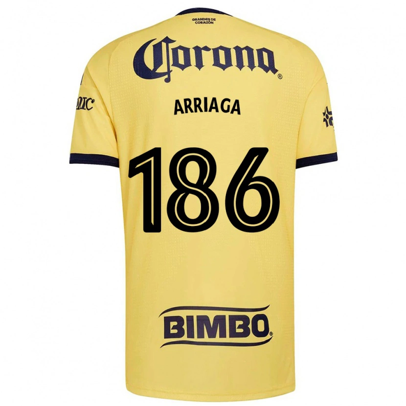 Danxen Mænd Diego Arriaga #186 Gul Rød Sort Hjemmebane Spillertrøjer 2026/27 Trøje T-Shirt