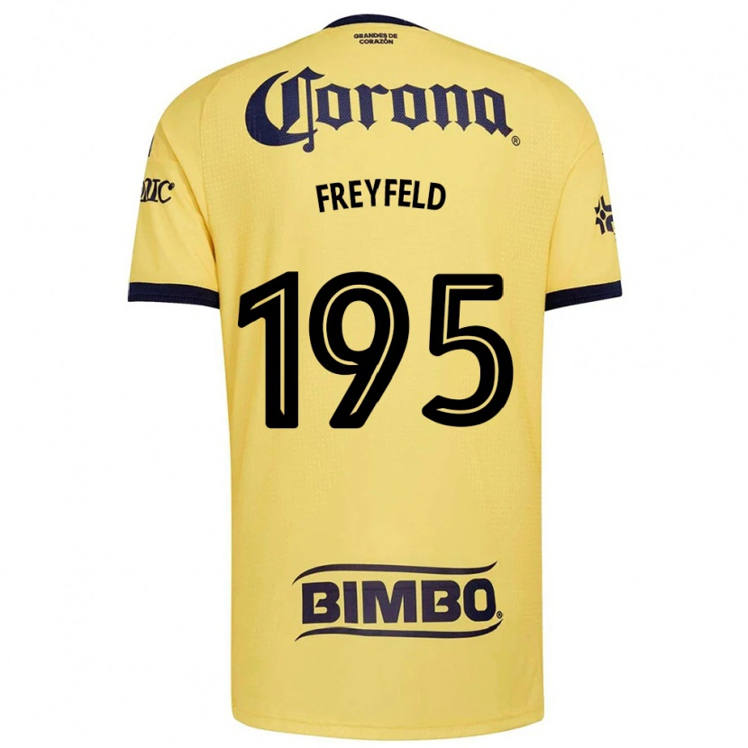 Danxen Mænd Julián Freyfeld #195 Gul Rød Sort Hjemmebane Spillertrøjer 2026/27 Trøje T-Shirt