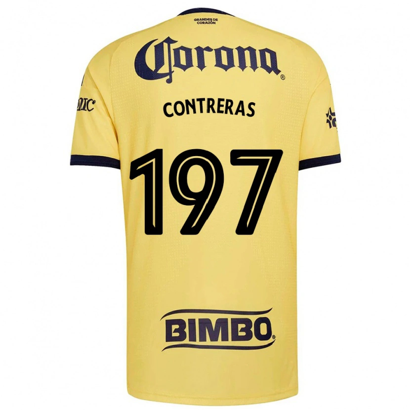 Danxen Mænd Ángel Contreras #197 Gul Rød Sort Hjemmebane Spillertrøjer 2026/27 Trøje T-Shirt