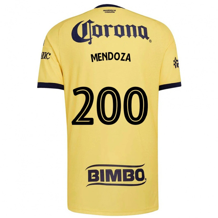 Danxen Mænd Luis Mendoza #200 Gul Rød Sort Hjemmebane Spillertrøjer 2026/27 Trøje T-Shirt