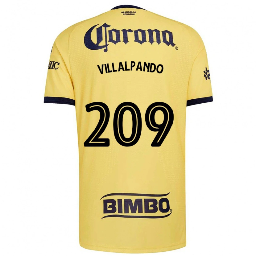 Danxen Mænd Sergio Villalpando #209 Gul Rød Sort Hjemmebane Spillertrøjer 2026/27 Trøje T-Shirt