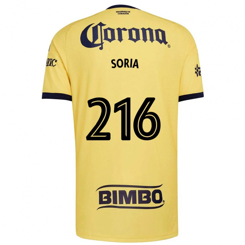 Danxen Mænd Emiliano Soria #216 Gul Rød Sort Hjemmebane Spillertrøjer 2026/27 Trøje T-Shirt