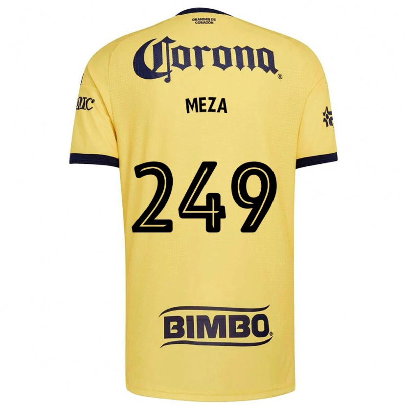 Danxen Mænd Enrique Meza #249 Gul Rød Sort Hjemmebane Spillertrøjer 2026/27 Trøje T-Shirt