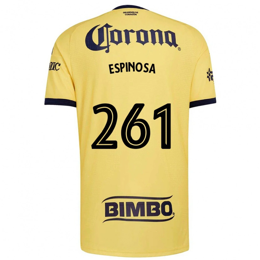 Danxen Mænd Diego Espinosa #261 Gul Rød Sort Hjemmebane Spillertrøjer 2026/27 Trøje T-Shirt