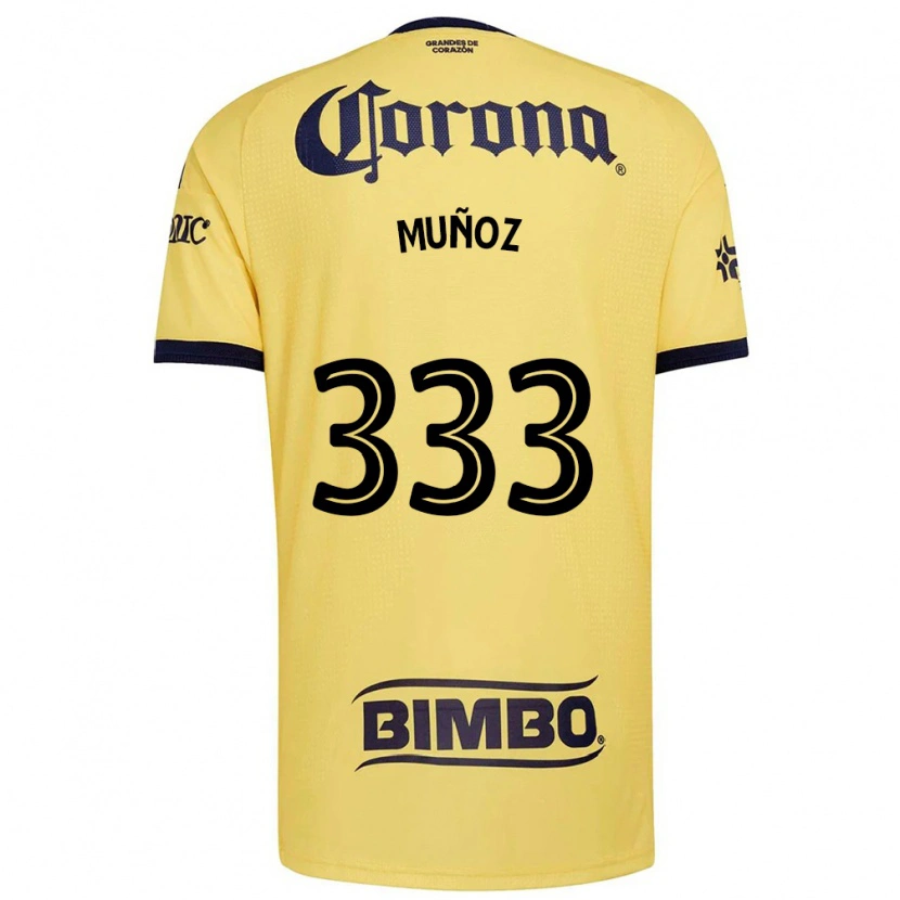 Danxen Mænd Aarón Muñoz #333 Gul Rød Sort Hjemmebane Spillertrøjer 2026/27 Trøje T-Shirt