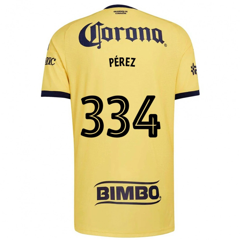 Danxen Mænd Diego Pérez #334 Gul Rød Sort Hjemmebane Spillertrøjer 2026/27 Trøje T-Shirt