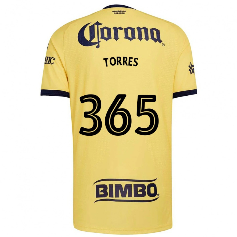 Danxen Mænd Uriel Torres #365 Gul Rød Sort Hjemmebane Spillertrøjer 2026/27 Trøje T-Shirt