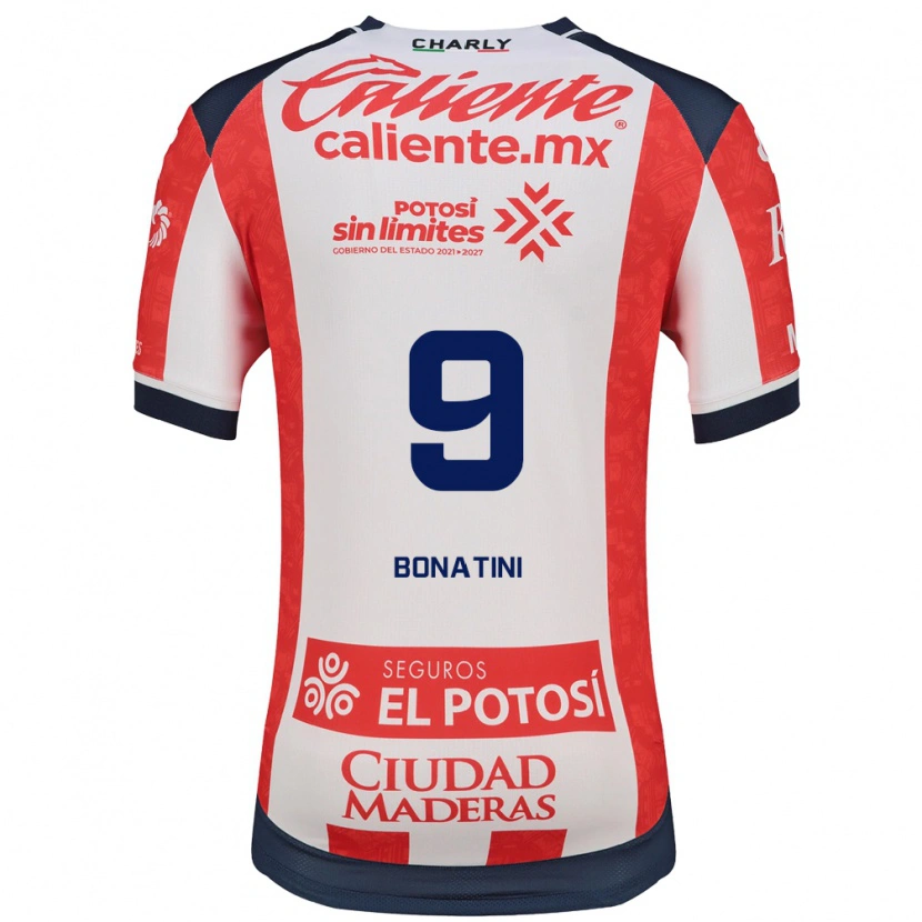 Danxen Mænd Leo Bonatini #9 Rød Hvid Sort Hjemmebane Spillertrøjer 2026/27 Trøje T-Shirt