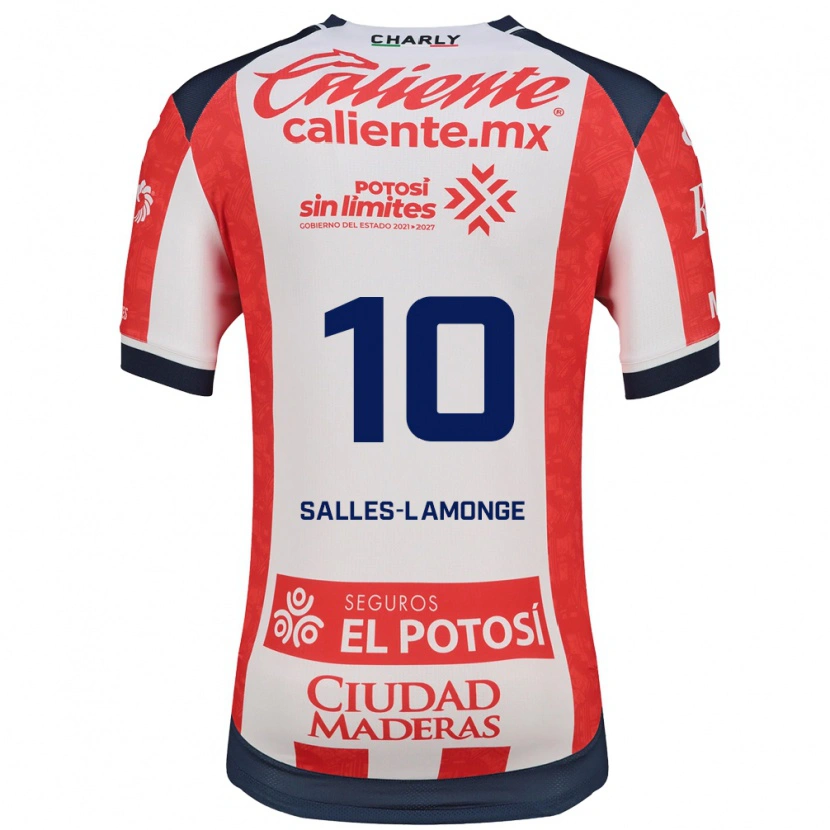 Danxen Mænd Sébastien Salles-Lamonge #10 Rød Hvid Sort Hjemmebane Spillertrøjer 2026/27 Trøje T-Shirt