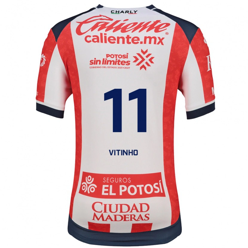 Danxen Mænd Vitinho #11 Rød Hvid Sort Hjemmebane Spillertrøjer 2026/27 Trøje T-Shirt