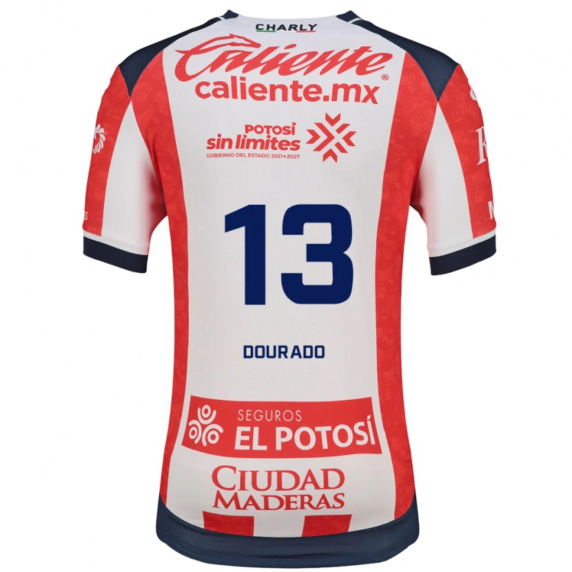 Danxen Mænd Rodrigo Dourado #13 Rød Hvid Sort Hjemmebane Spillertrøjer 2026/27 Trøje T-Shirt