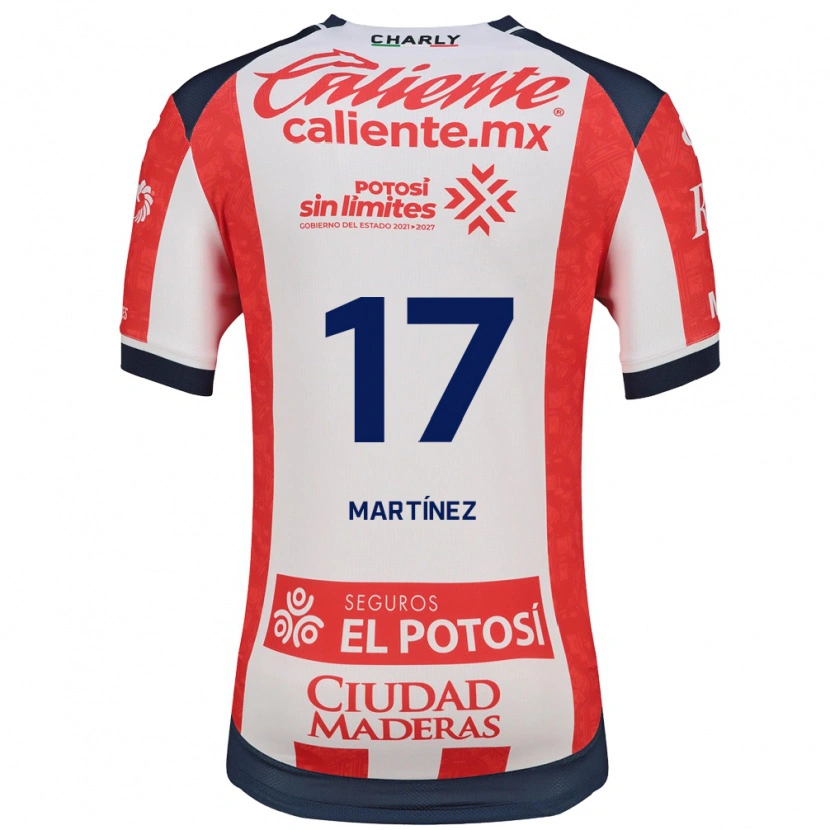 Danxen Mænd Gabriel Martínez #17 Rød Hvid Sort Hjemmebane Spillertrøjer 2026/27 Trøje T-Shirt