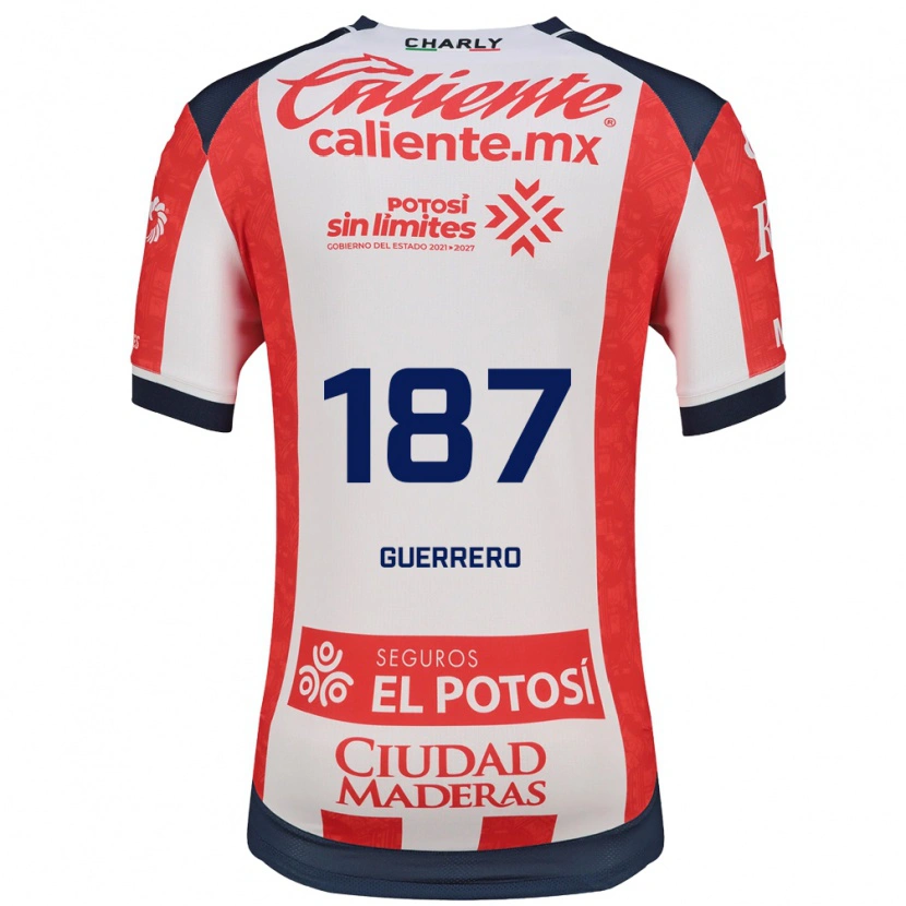 Danxen Mænd Javier Guerrero #187 Rød Hvid Sort Hjemmebane Spillertrøjer 2026/27 Trøje T-Shirt
