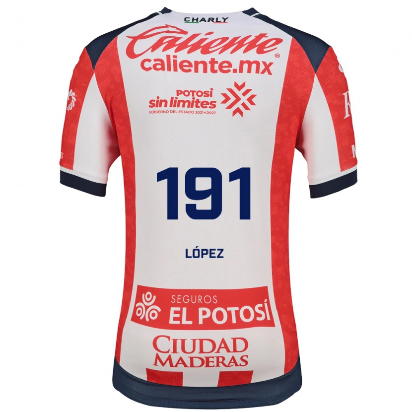 Danxen Mænd Juan López #191 Rød Hvid Sort Hjemmebane Spillertrøjer 2026/27 Trøje T-Shirt