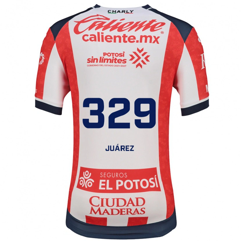 Danxen Mænd Juan Juárez #329 Rød Hvid Sort Hjemmebane Spillertrøjer 2026/27 Trøje T-Shirt