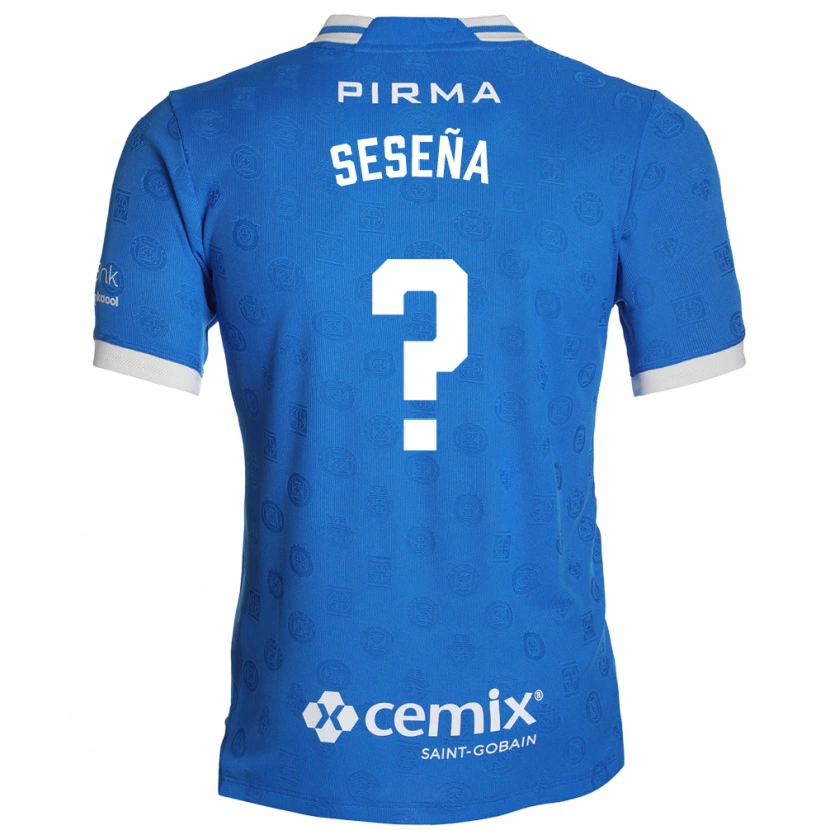 Danxen Mænd Miguel Seseña #0 Blå Hvid Rød Hjemmebane Spillertrøjer 2026/27 Trøje T-Shirt