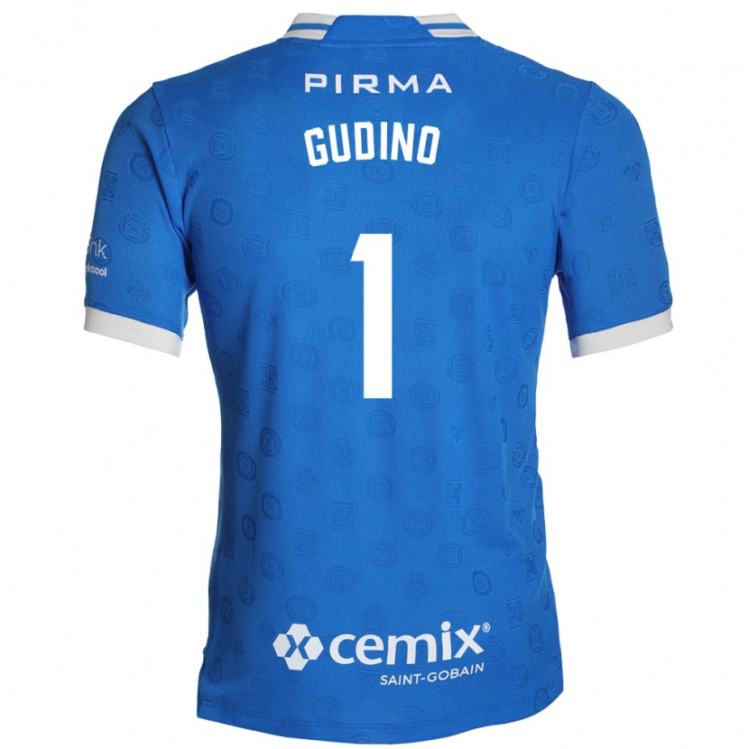Danxen Mænd Andrés Gudiño #1 Blå Hvid Rød Hjemmebane Spillertrøjer 2026/27 Trøje T-Shirt