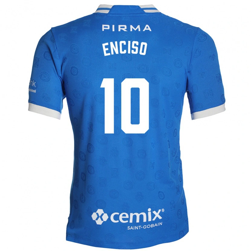 Danxen Mænd Martha Enciso #10 Blå Hvid Rød Hjemmebane Spillertrøjer 2026/27 Trøje T-Shirt