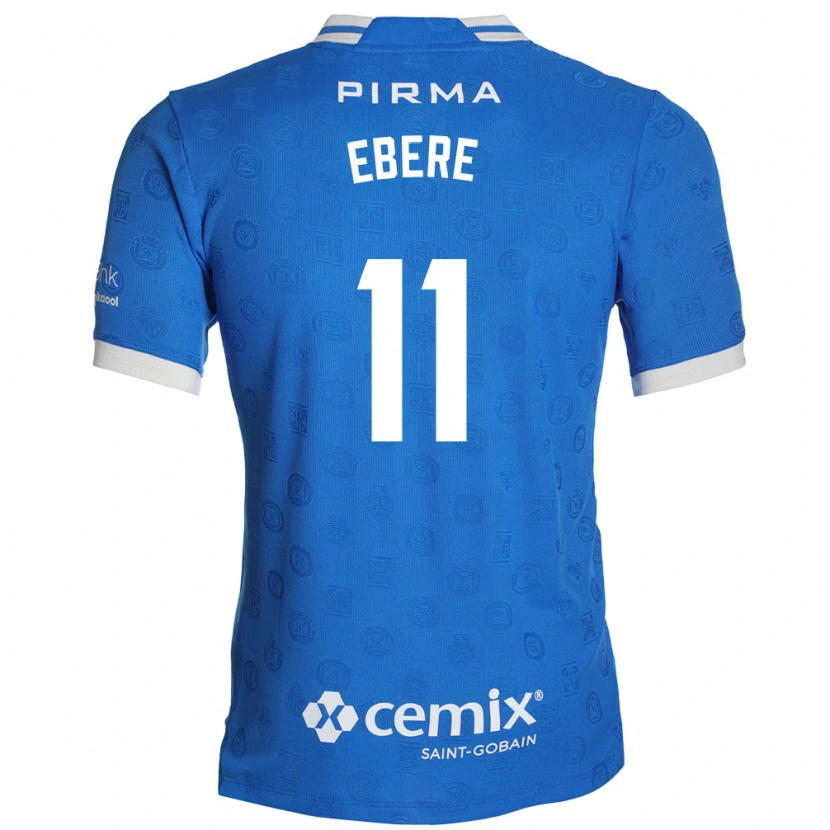 Danxen Mænd Christian Ebere #11 Blå Hvid Rød Hjemmebane Spillertrøjer 2026/27 Trøje T-Shirt