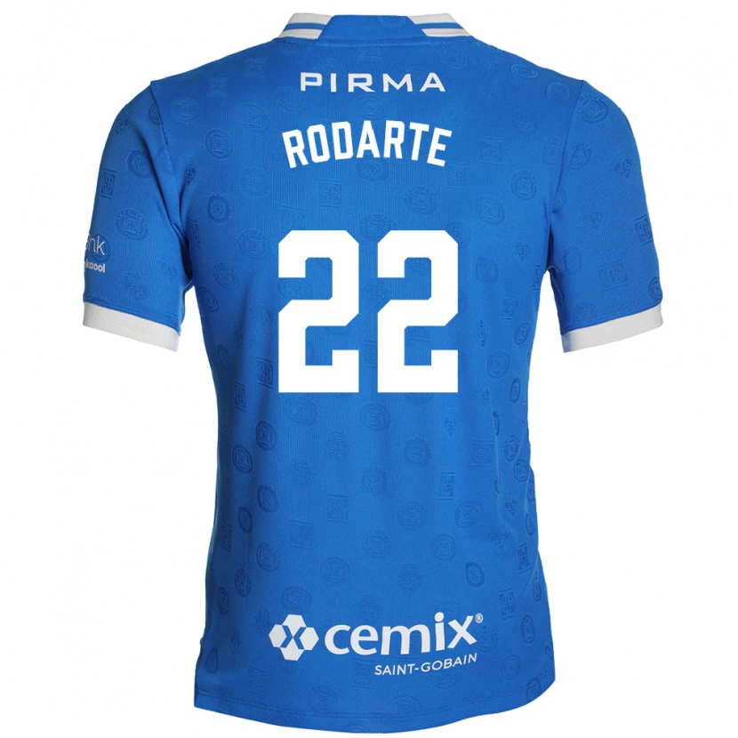 Danxen Mænd Jorge Rodarte #22 Blå Hvid Rød Hjemmebane Spillertrøjer 2026/27 Trøje T-Shirt