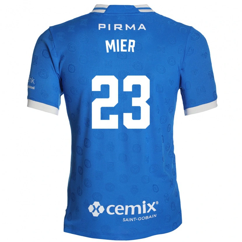 Danxen Mænd Kevin Mier #23 Blå Hvid Rød Hjemmebane Spillertrøjer 2026/27 Trøje T-Shirt