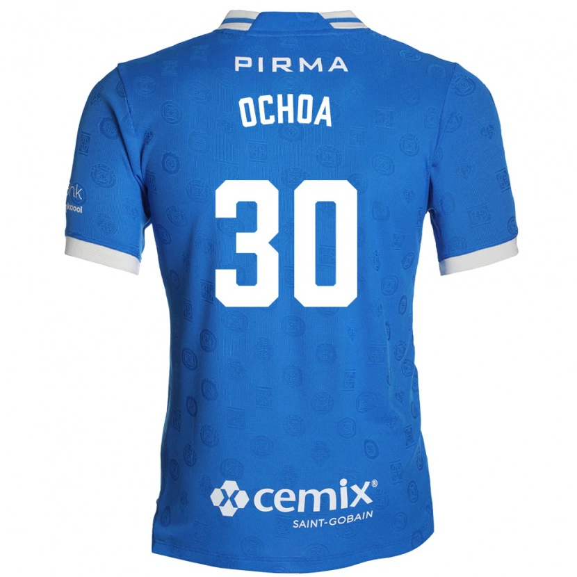 Danxen Mænd Emmanuel Ochoa #30 Blå Hvid Rød Hjemmebane Spillertrøjer 2026/27 Trøje T-Shirt