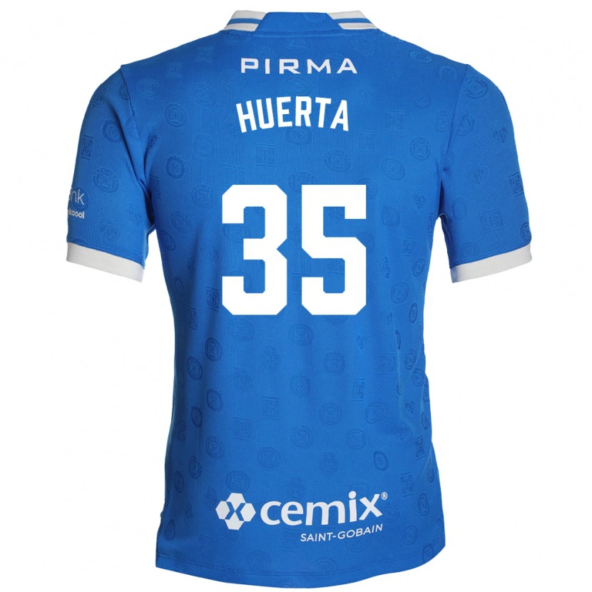 Danxen Mænd Renata Huerta #35 Blå Hvid Rød Hjemmebane Spillertrøjer 2026/27 Trøje T-Shirt