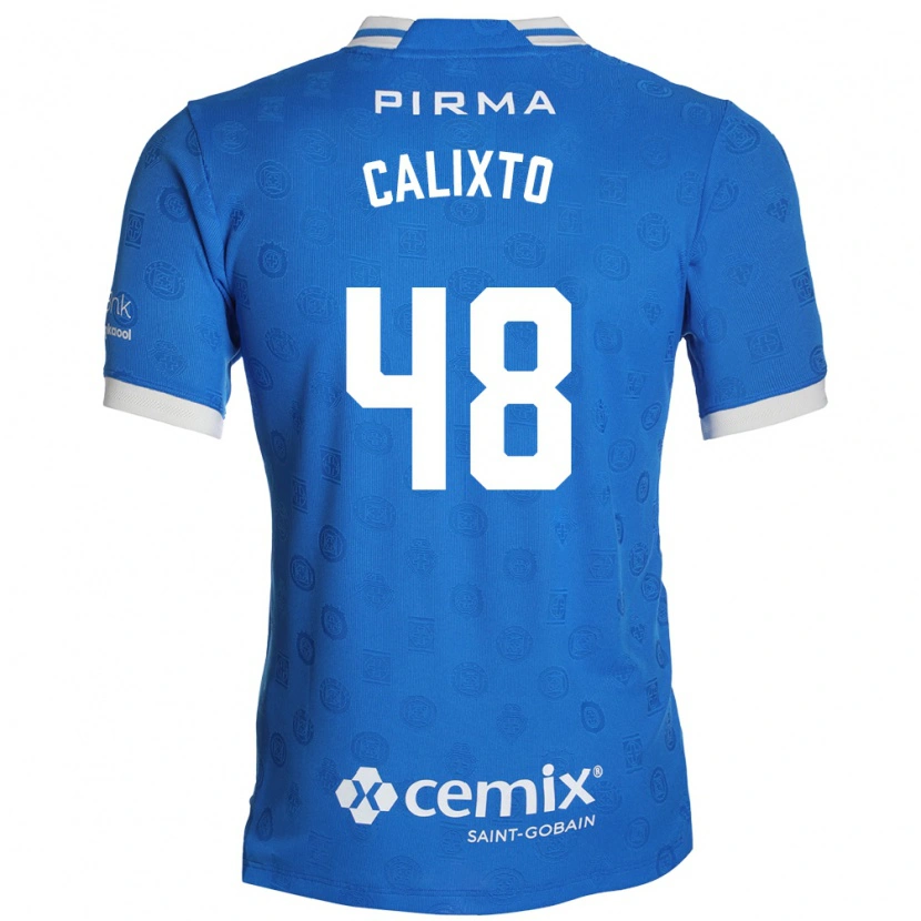 Danxen Mænd Nicolás Calixto #48 Blå Hvid Rød Hjemmebane Spillertrøjer 2026/27 Trøje T-Shirt