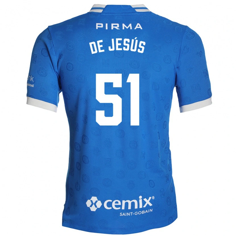 Danxen Mænd Luis De Jesús #51 Blå Hvid Rød Hjemmebane Spillertrøjer 2026/27 Trøje T-Shirt