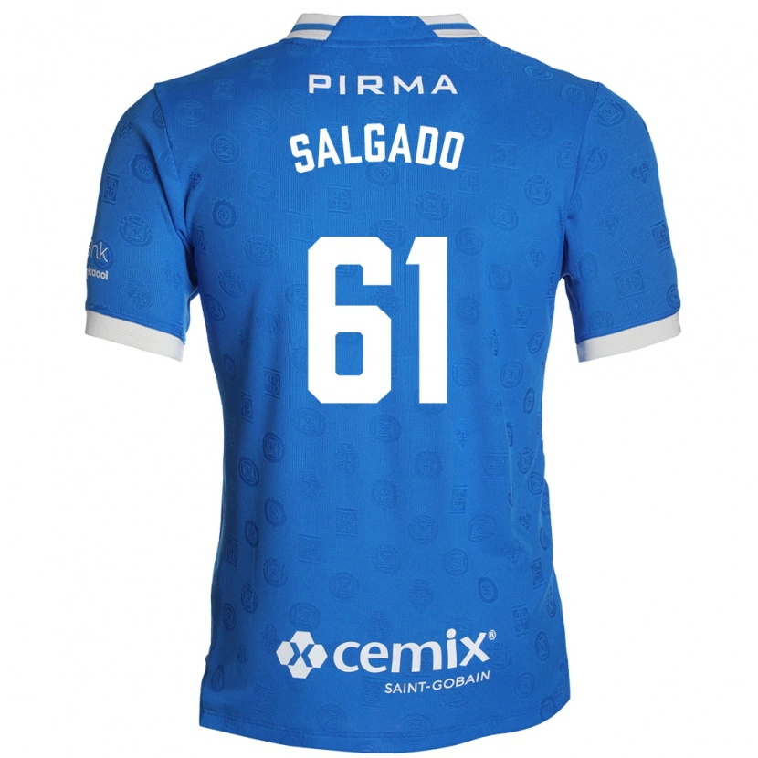 Danxen Mænd Bruno Salgado #61 Blå Hvid Rød Hjemmebane Spillertrøjer 2026/27 Trøje T-Shirt
