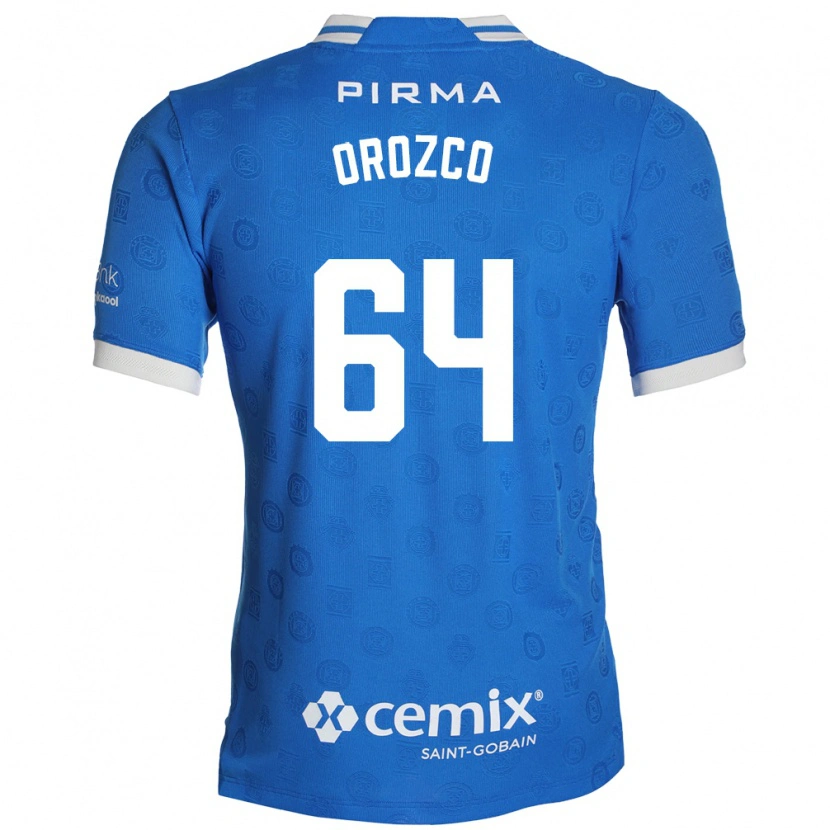 Danxen Mænd Fabrizzio Orozco #64 Blå Hvid Rød Hjemmebane Spillertrøjer 2026/27 Trøje T-Shirt