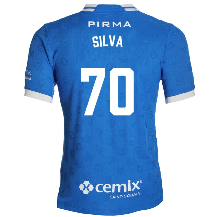Danxen Mænd Iván Silva #70 Blå Hvid Rød Hjemmebane Spillertrøjer 2026/27 Trøje T-Shirt