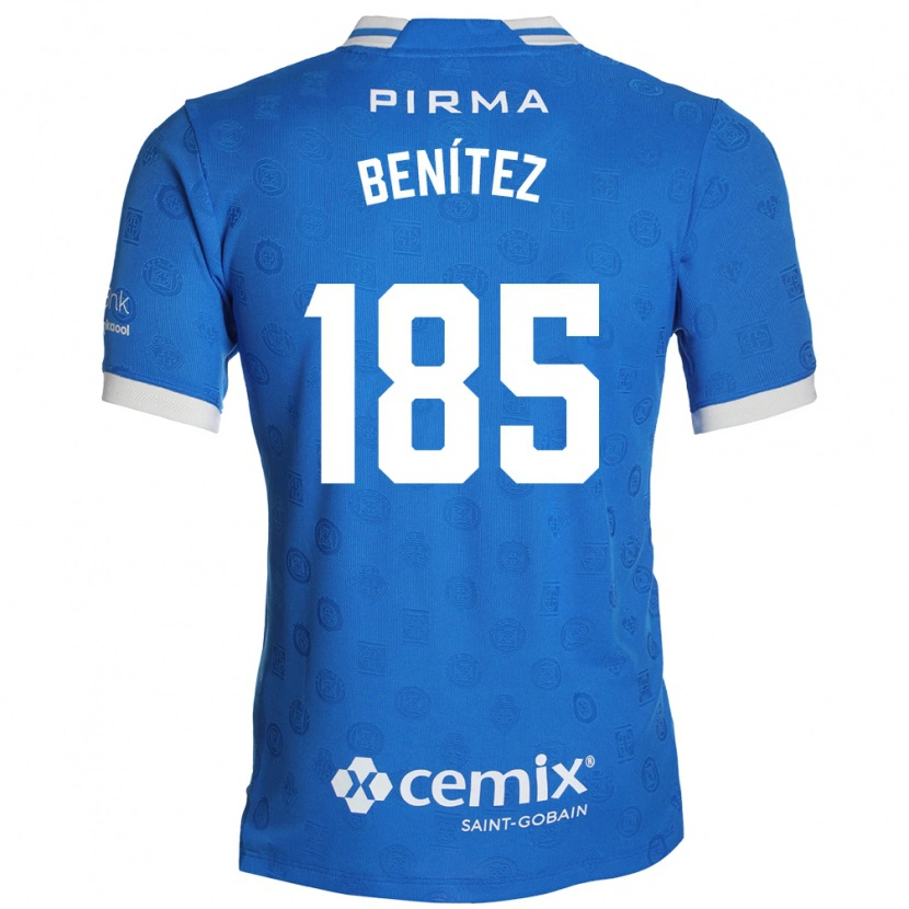 Danxen Mænd Cristopher Benítez #185 Blå Hvid Rød Hjemmebane Spillertrøjer 2026/27 Trøje T-Shirt