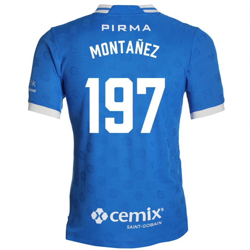 Danxen Mænd Humberto Montañez #197 Blå Hvid Rød Hjemmebane Spillertrøjer 2026/27 Trøje T-Shirt