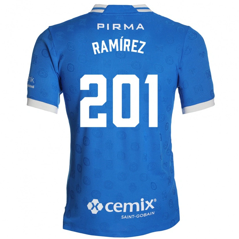 Danxen Mænd Orlando Ramírez #201 Blå Hvid Rød Hjemmebane Spillertrøjer 2026/27 Trøje T-Shirt