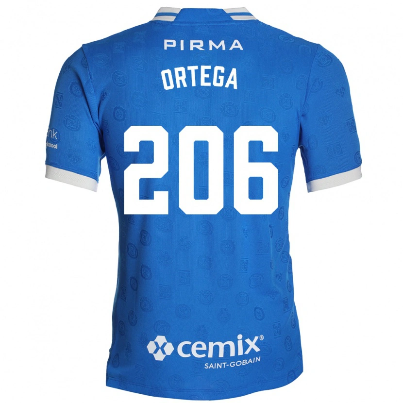 Danxen Mænd Joshua Ortega #206 Blå Hvid Rød Hjemmebane Spillertrøjer 2026/27 Trøje T-Shirt